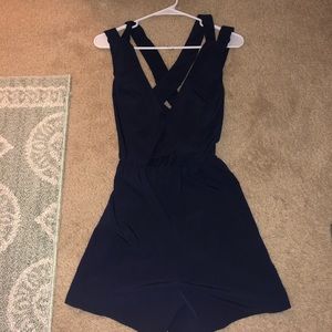 Navy Blue Romper